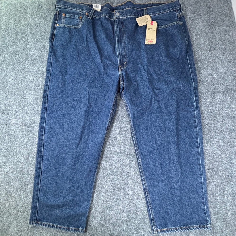 Levis‎ 550 Relaxed Fit Mens Blue Denim Jeans NWT 52x29 Medium Wash Work Wear